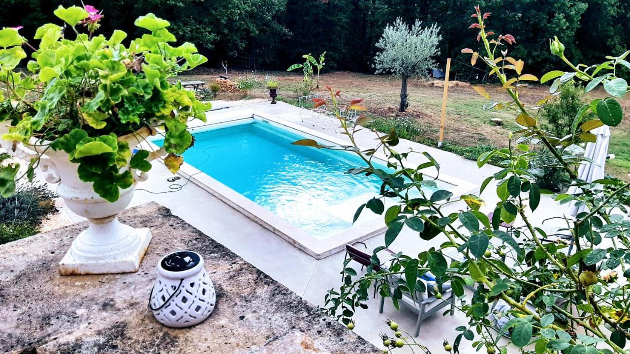 Charmant studio dans maison d'hôte dans un écrin de verdure Saint-Martin-le-Redon Exterior foto