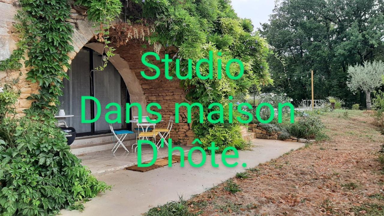 Charmant studio dans maison d'hôte dans un écrin de verdure Saint-Martin-le-Redon Exterior foto